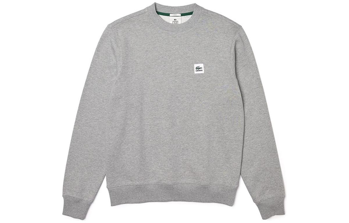 LACOSTE Grey Crewneck Logo Sweatshirt SH9182-4JV