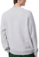 Shop Lacoste Grey Crewneck Sweatshirt with Letter Print SH6873-1-CCA