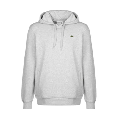 LACOSTE Grey Hoodie with Embroidered Logo Casual Style SH9623CCA