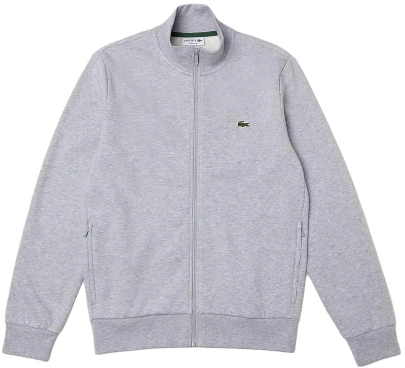 lacoste-grey-zip-up-jacket-solid-color-stand-collar-casual-fit-sh-9622-cca