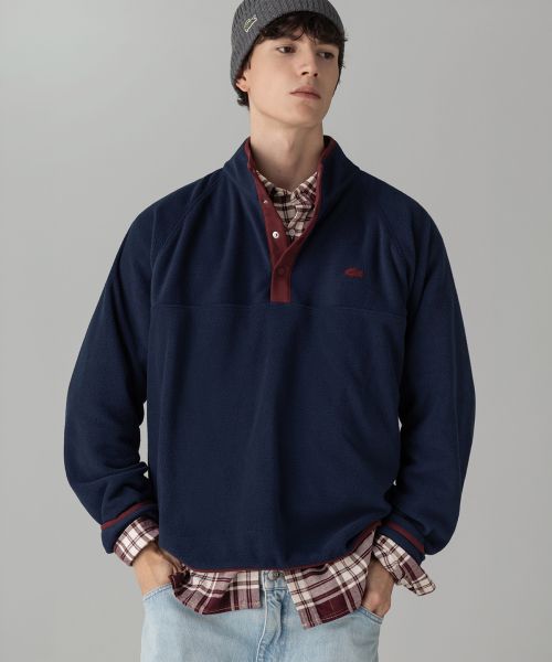 Lacoste Half Button Fleece Pullover SH105M-56N 7EZ SH105M-56N7EZ