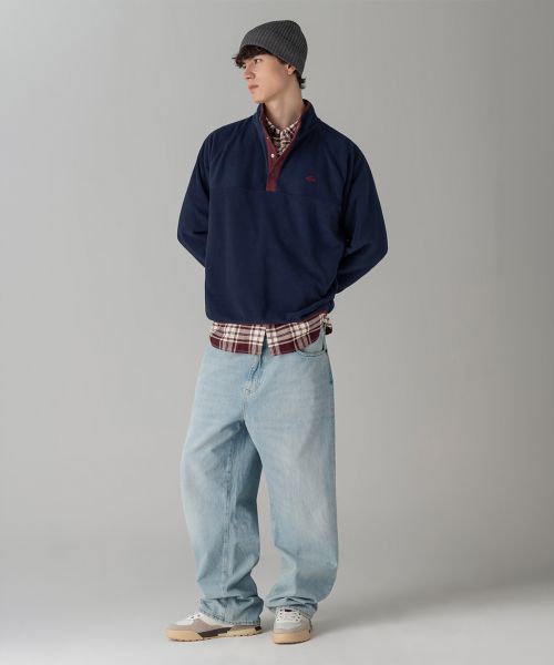 Shop Lacoste 半開襟刷毛上衣 SH105M-56N 7EZ SH105M-56N7EZ