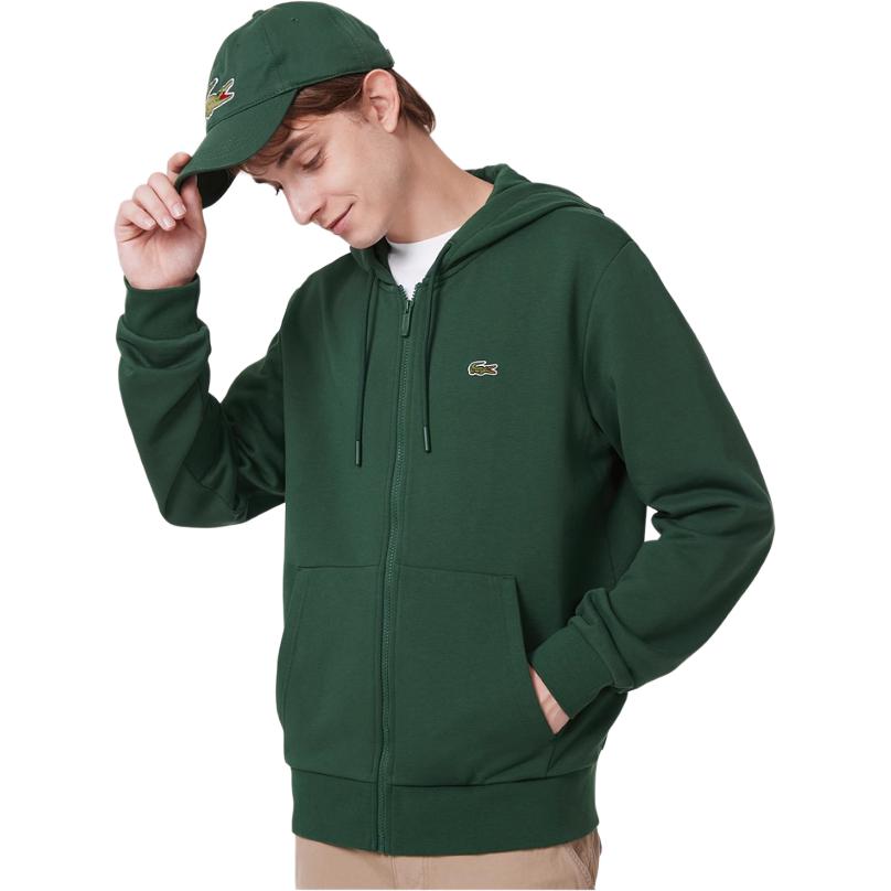 Lacoste Hoodie Jacket Long Sleeve in Crocodile Green SH2566-132 圖 4