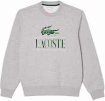 LACOSTE Letter Print Crewneck Sweatshirt Unisex - Gray SH1228-CCA LACOSTE Letter Print Crewneck Sweatshirt Unisex - Gray SH1228-CCA