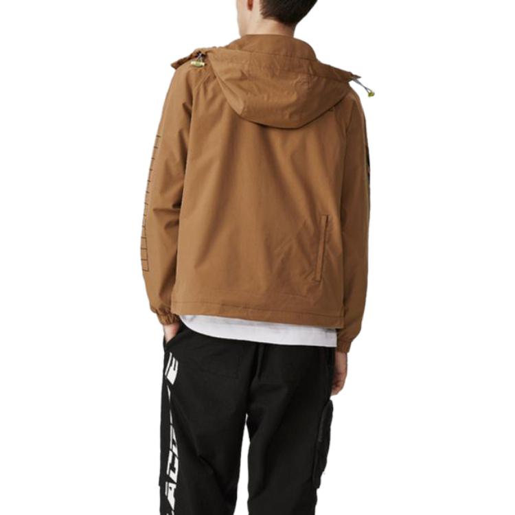 Sizing Lacoste Letter Print Zip-Up Hoodie Jacket - French Crocodile Style BH0161