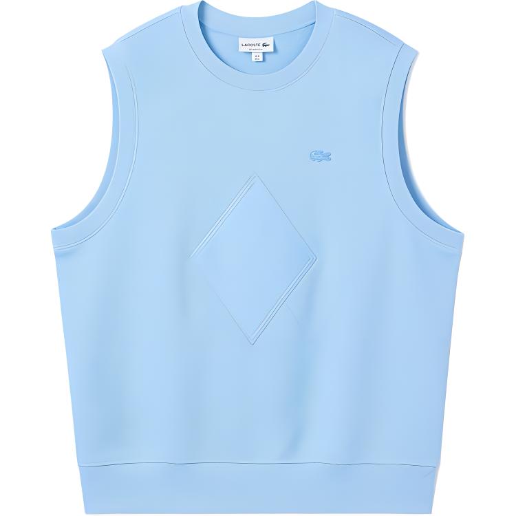 Lacoste Light Blue Sleeveless Crewneck Sweatshirt Relaxed Fit SH2948-HBP