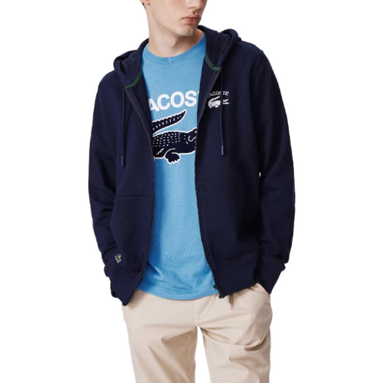 Lacoste Logo Print Hoodie Pullover Casual Sportswear SH2481 圖 3