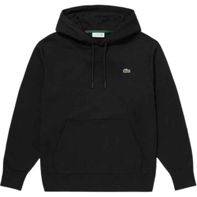 LACOSTE Logo Pullover Hoodie Black SH6925-031