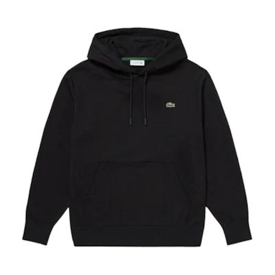 LACOSTE Logo Pullover Hoodie Black SH6925-031