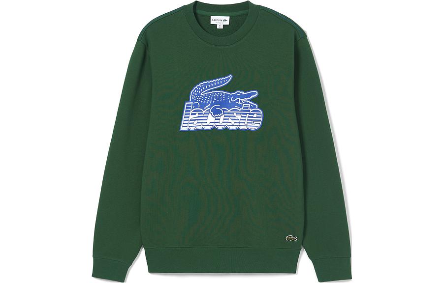 LACOSTE Loose Fit Crewneck Pullover Sweatshirt Green SH5087-132