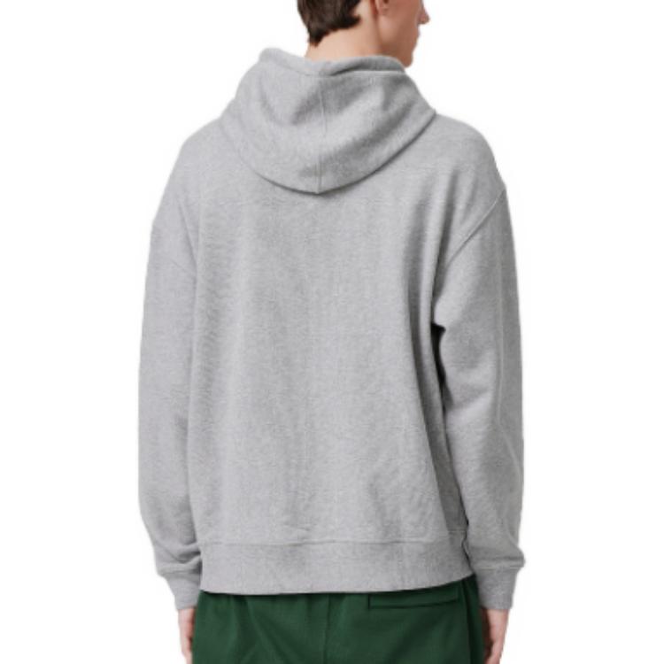 Lacoste Loose Fit Hoodie Long Sleeve Sweatshirt - Grey SH0107-137983 圖 5