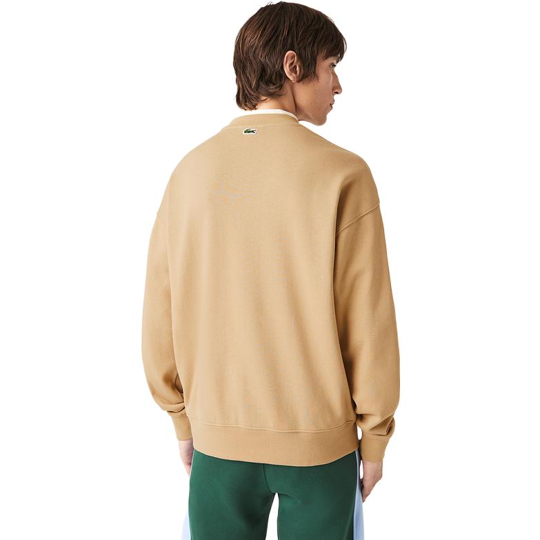 Sizing Lacoste Loose Fit Logo Print Crewneck Sweatshirt SH2524-132009