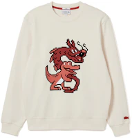 Lacoste Lunar New Year Cartoon Print Cream White Unisex Sweatshirt SH4755-XFJ Lacoste Lunar New Year Cartoon Print Cream White Unisex Sweatshirt SH4755-XFJ