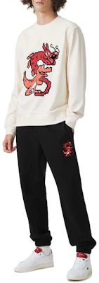 Lacoste Lunar New Year Cartoon Print Cream White Unisex Sweatshirt SH4755-XFJ Lookbook Lacoste Lunar New Year Cartoon Print Cream White Unisex Sweatshirt SH4755-XFJ