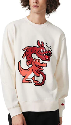 Lacoste Lunar New Year Cartoon Print Cream White Unisex Sweatshirt SH4755-XFJ Purchase Lacoste Lunar New Year Cartoon Print Cream White Unisex Sweatshirt SH4755-XFJ