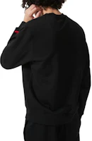 Shop Lacoste農曆新年卡通印花圓領男女穿黑色衛衣 SH4755-031