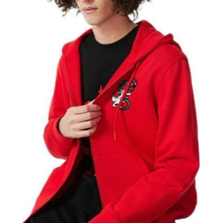 Purchase LACOSTE Lunar New Year Cartoon Print Hoodie Unisex Red SH4758-240