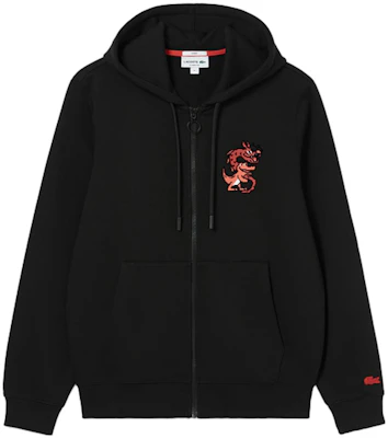 Lacoste Lunar New Year Dragon Cartoon Hoodie Black Unisex SH4758-031 Buy Lacoste Lunar New Year Dragon Cartoon Hoodie Black Unisex SH4758-031