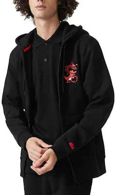 Lacoste Lunar New Year Dragon Cartoon Hoodie Black Unisex SH4758-031 Shop Lacoste Lunar New Year Dragon Cartoon Hoodie Black Unisex SH4758-031