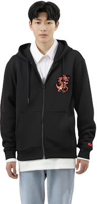Lacoste Lunar New Year Dragon Cartoon Hoodie Black Unisex SH4758-031 Purchase Lacoste Lunar New Year Dragon Cartoon Hoodie Black Unisex SH4758-031