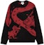 Order LACOSTE Lunar New Year Dragon Series Colorblock Sweater Unisex Black AH8266-939