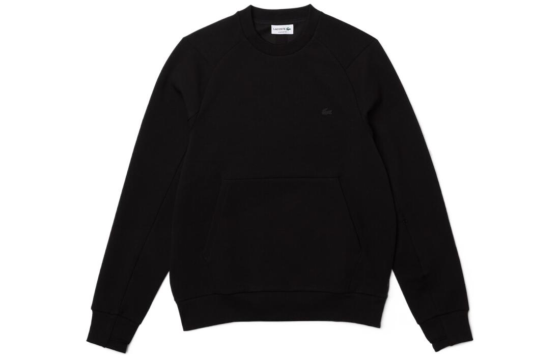 Lacoste Men’s Black Pullover Raglan Sweatshirt SS22 Limited Edition SH2695-031