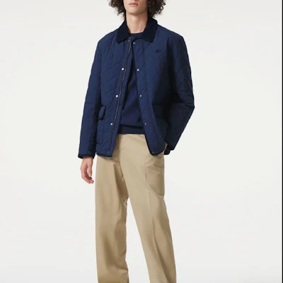 LACOSTE Men’s Fashionable Warm Padded Collar Jacket - French Design BH9334 Shop LACOSTE Men’s Fashionable Warm Padded Collar Jacket - French Design BH9334