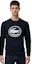Sizing Lacoste Navy Blue Crewneck Sweatshirt with Letter Print Design SH7582-HDE