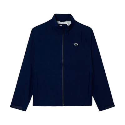 LACOSTE Navy Blue Logo Badge Stand Collar Long Sleeve Jacket BH5044-423