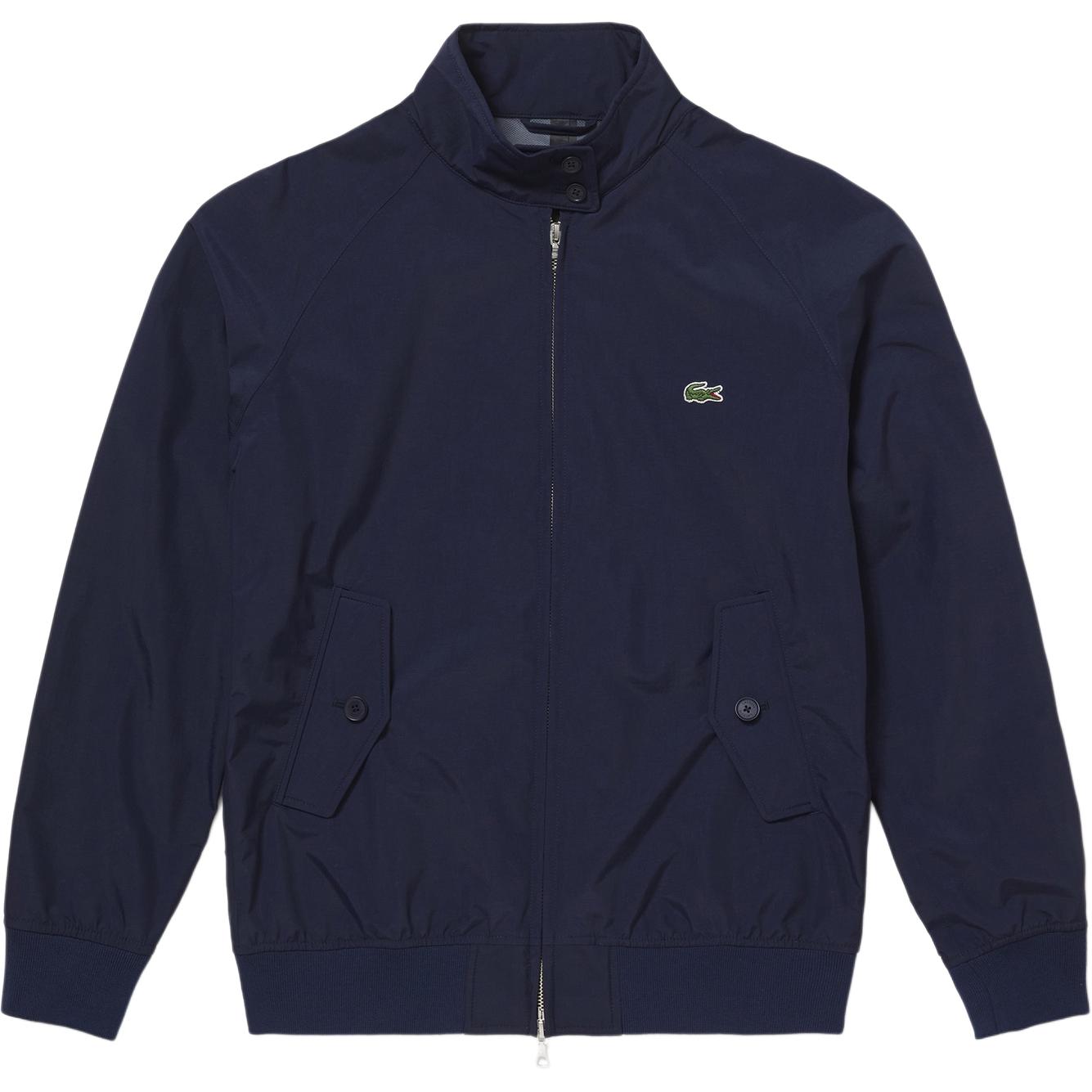 LACOSTE Navy Blue Solid Zip-Up Long-Sleeve Jacket BH063LJ-166