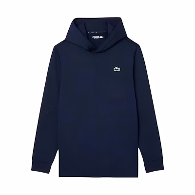 Lacoste Navy Blue Stretch Pullover Hoodie Long Sleeve Sweatshirt SH7501-166