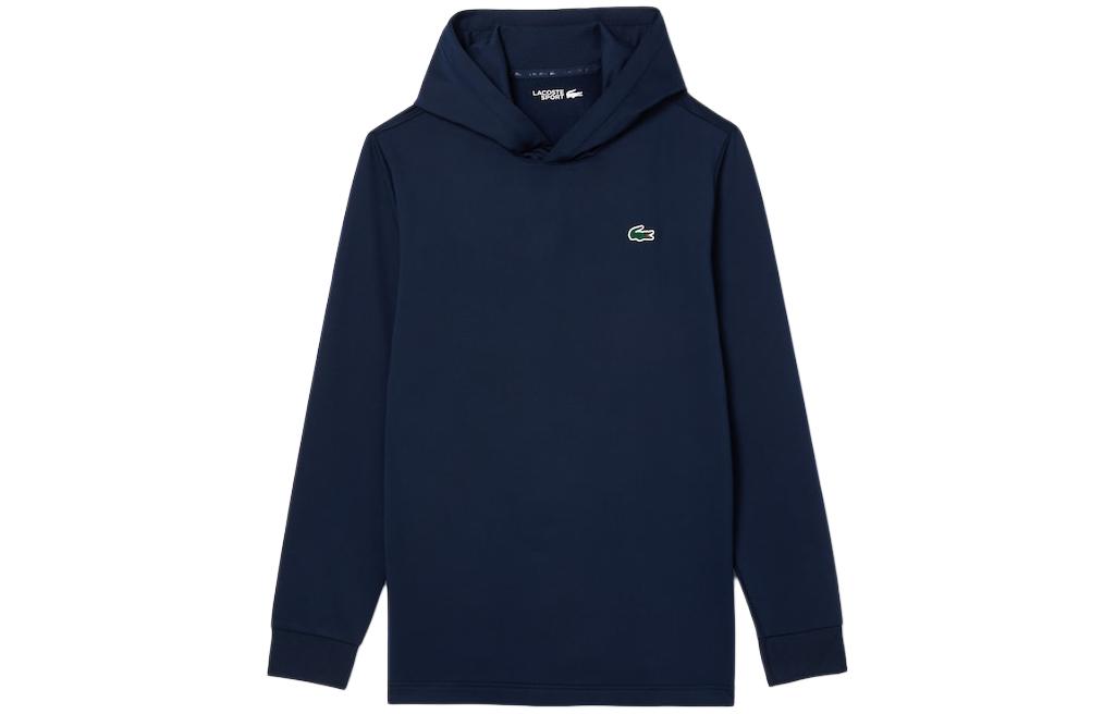 Order Lacoste Navy Blue Stretch Pullover Hoodie Long Sleeve Sweatshirt SH7501-166