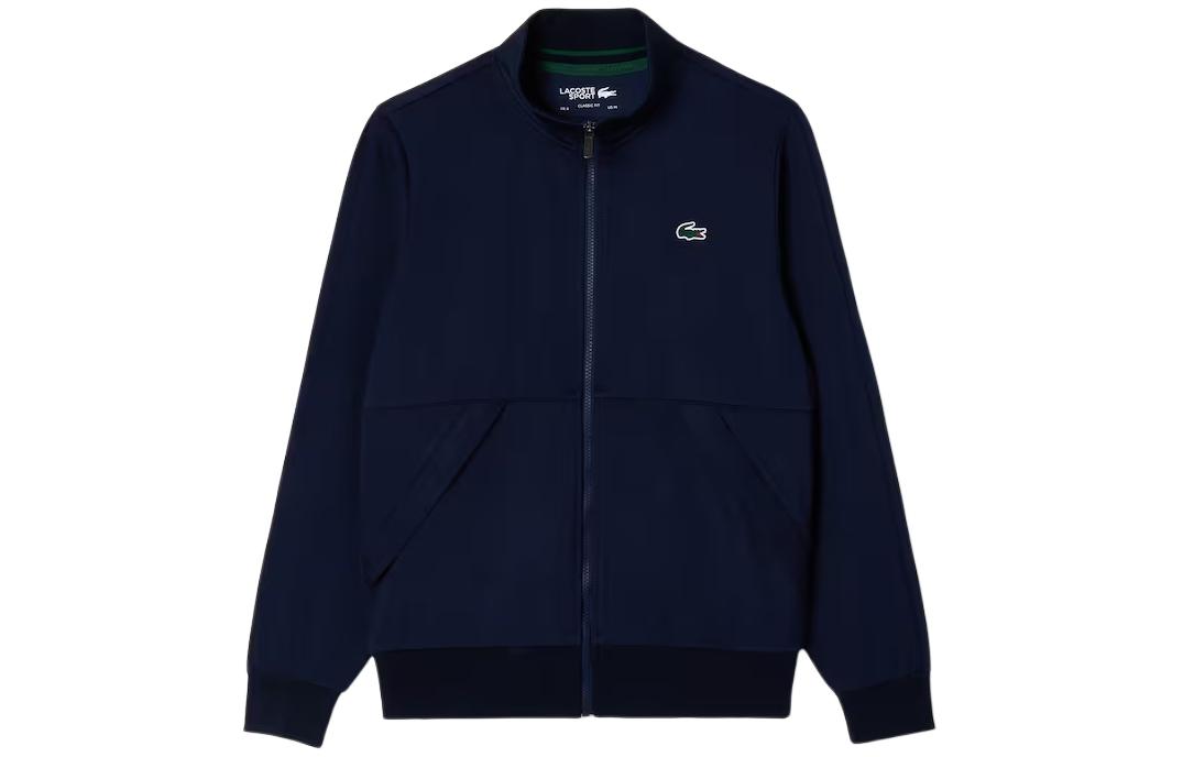 Order Lacoste Navy Blue Zip-Up Sweatshirt with Animal Logo SH3444-5FS