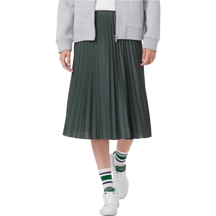 Purchase LACOSTE Pleated Parachute Skirt Casual Long Skirt Women’s Fashion. JF8050-SMI