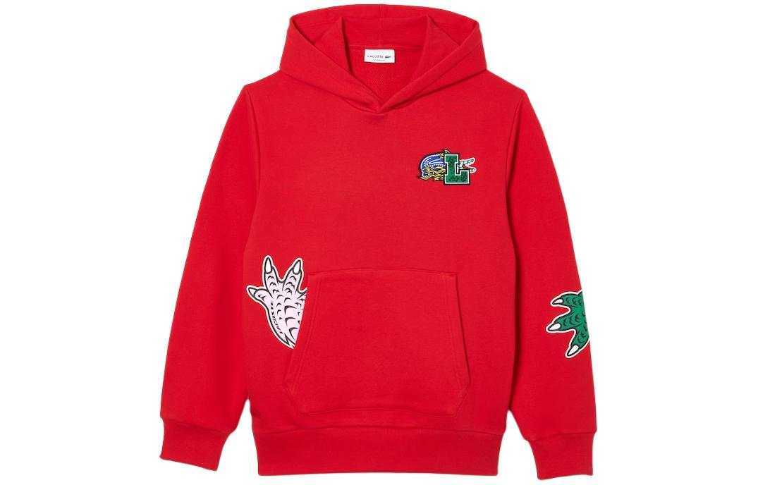 LACOSTE Red Cartoon Print Pullover Hoodie SH1467-240