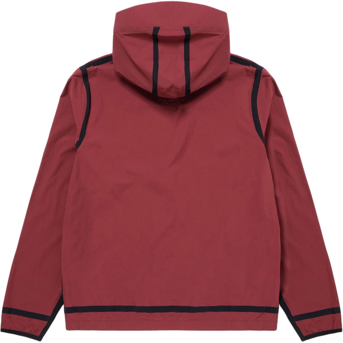 Lookbook Lacoste Red Hooded Zip-Up Loose-Fit Jacket BH6181L-ZS1