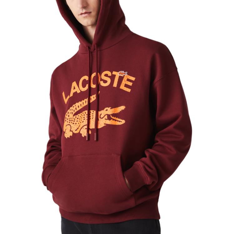 Lacoste Red Logo Print Hoodie Long Sleeve Sweatshirt SH0107L-ZS1 圖 5