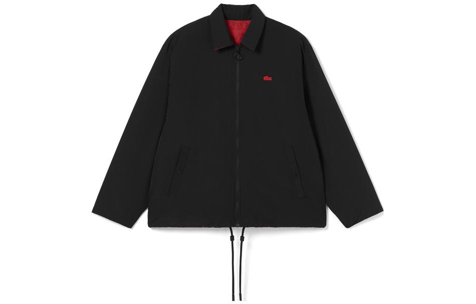 Order Lacoste Reversible Jacket Lunar New Year Edition Black/Red拼 BH4756-98