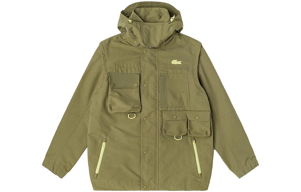 Lacoste Short Hooded Jacket Military Green BH9501-PR6