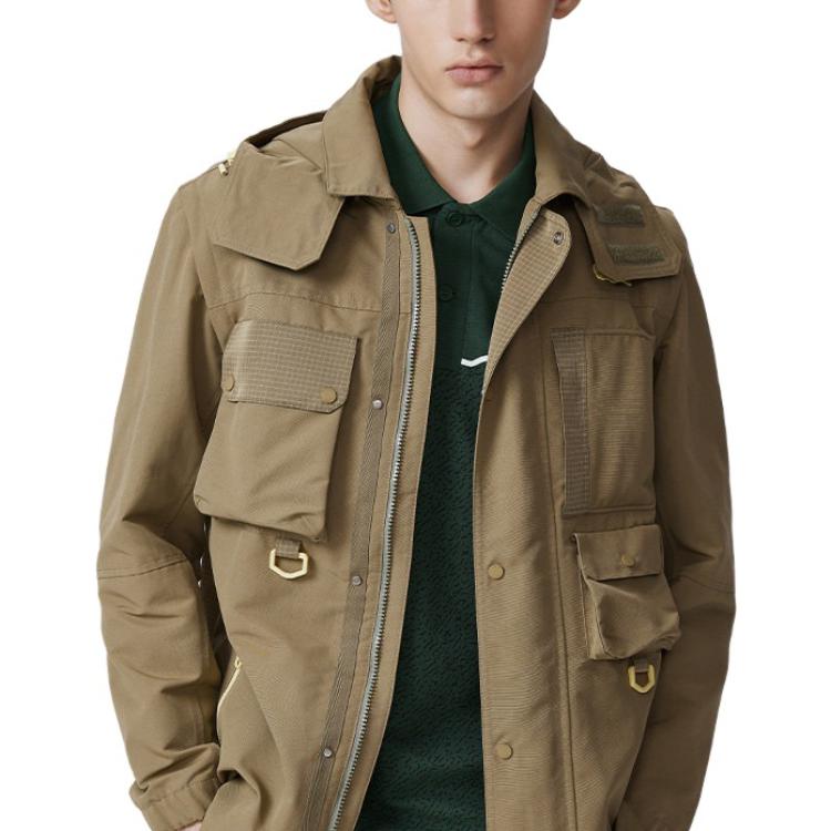 Lookbook Lacoste Short Hooded Jacket Military Green BH9501-PR6