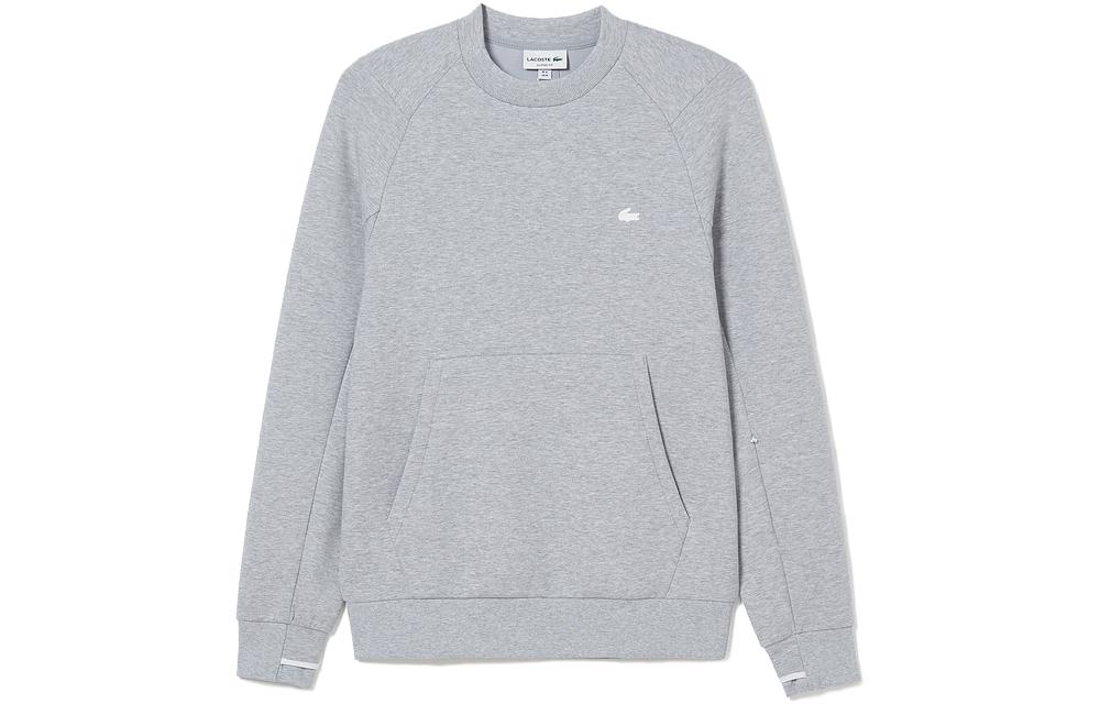 LACOSTE Silver Gray Casual Crewneck Pullover Sweatshirt SH2695-146309-CCA