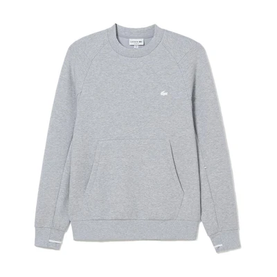 LACOSTE Silver Gray Casual Crewneck Pullover Sweatshirt SH2695-146309-CCA