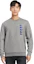 Details for Lacoste Silver Grey Crewneck Sweatshirt with Logo Design SH3581-CCA