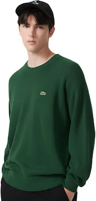 Lacoste Solid Color Crewneck Long Sleeve Sweatshirt Crocodile Green AH3177-132 Lookbook Lacoste Solid Color Crewneck Long Sleeve Sweatshirt Crocodile Green AH3177-132