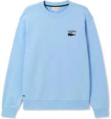 Lacoste Solid Color Crewneck Sweatshirt Light Blue SH9659-135882-HBP Order Lacoste Solid Color Crewneck Sweatshirt Light Blue SH9659-135882-HBP