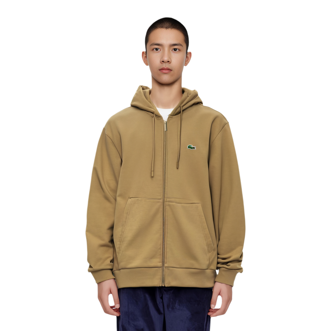 Lacoste Solid Color Hoodie Cookie Brown Long Sleeve Sweatshirt SH1642-SIX 圖 4