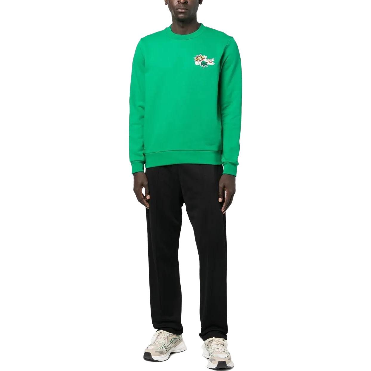 Lacoste Solid Green Sweatshirt SH1359LDM 圖 3