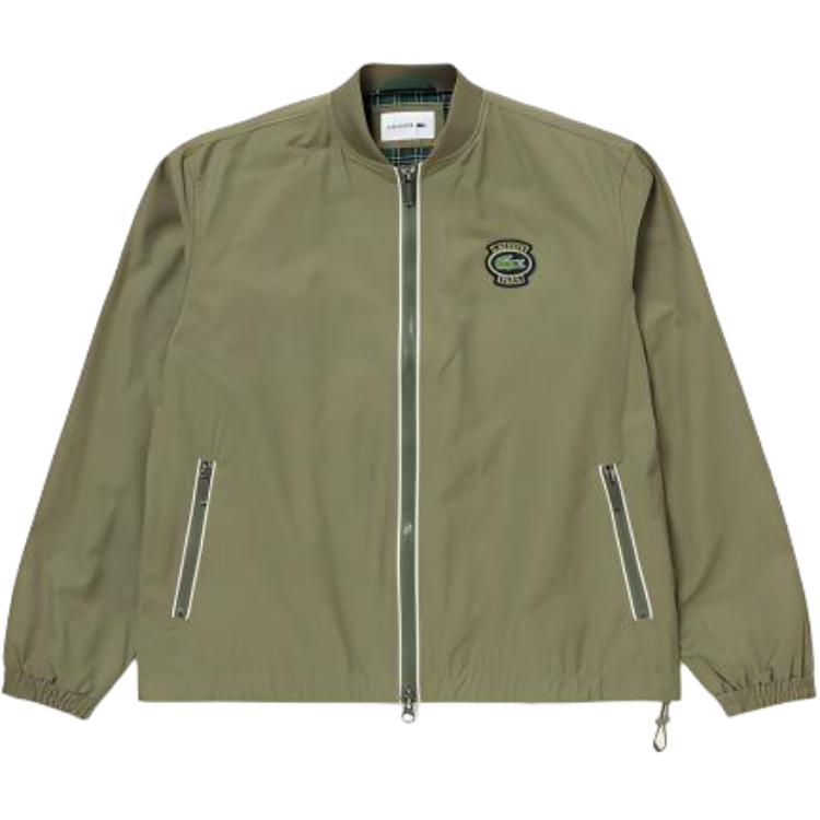 LACOSTE Solid Green Zip-Up Long Sleeve Jacket BH4731-316