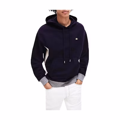 LACOSTE Solid Logo Graphic Sweatshirt Deep Purple SH3751-51-8YP
