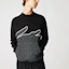 Details for Lacoste SS22 Black Crewneck Sweatshirt with Big Crocodile Logo SH3358-031
